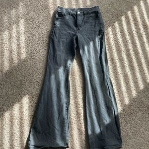 Express high waisted flared jeans